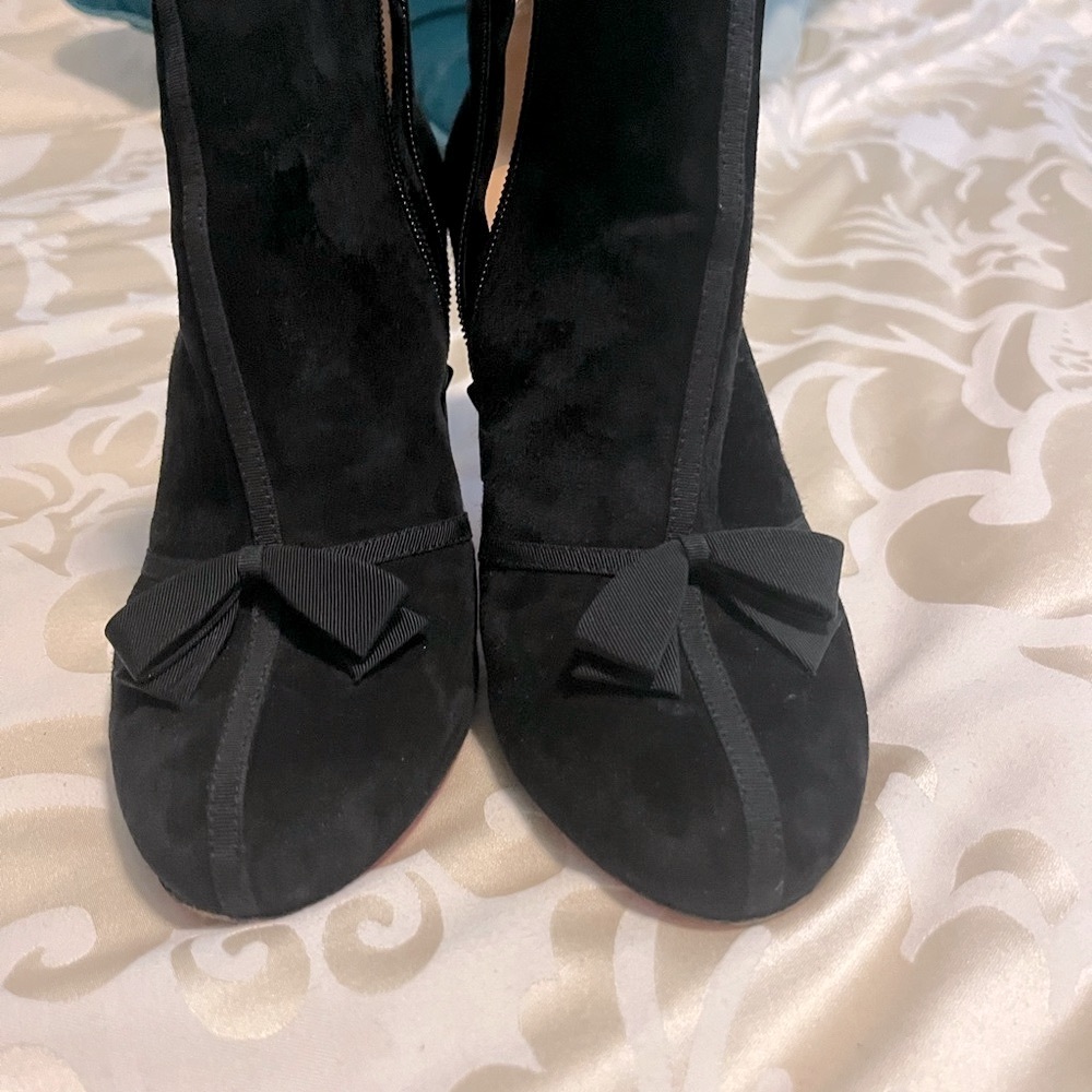 Louboutin suede ankle boots